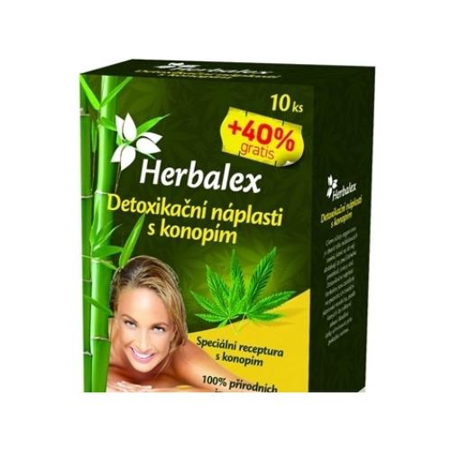 Herbalex Detoxikačné náplasti s konopou 14ks Herbalex Detoxikačné náplasti s konopou 14ks