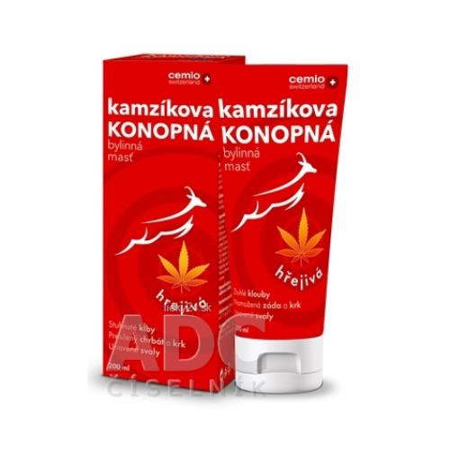 Cemio Kamzíkova konopná masť hrejivá 200 ml Cemio Kamzíkova konopná masť hrejivá 200 ml