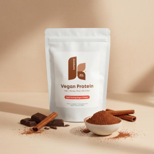 Kompava Vegan Protein 525 g/15 dávok, čokoláda-škorica